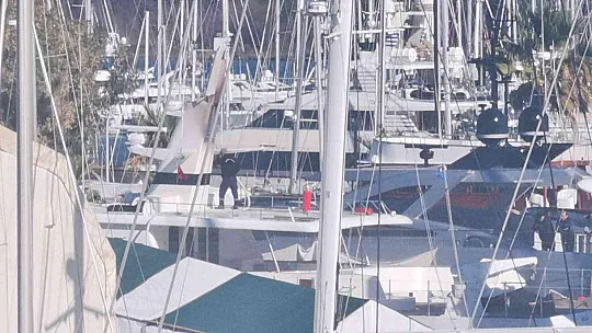 Marmaris'te tekne yangını