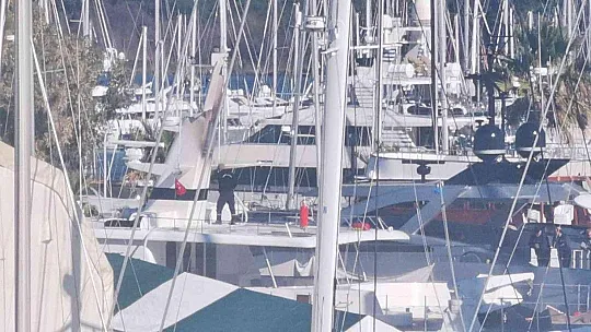 Marmaris'te tekne yangını