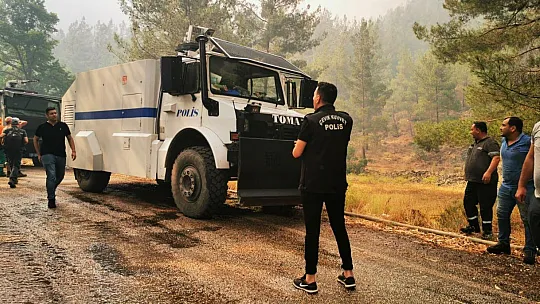 Marmaris'te TOMA'lar iş başında