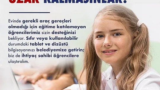 Marmaris'te uzaktan eğitim kampanyası başlatıldı