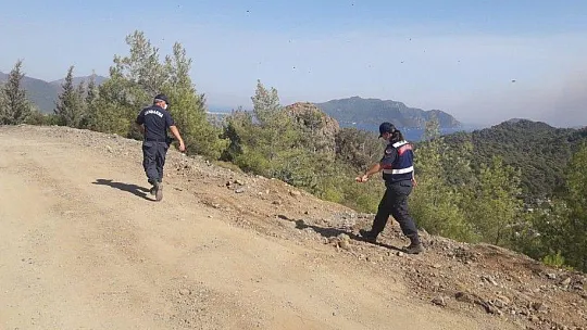 Marmaris'te yangınla ilgili vatandaşların şüphelendiği 2 kişi aranıyor