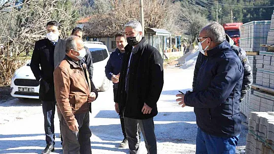 Marmaris'te yol yapım hamlesi
