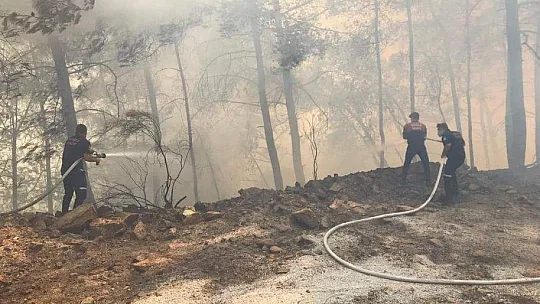 Marmaris yangınına 15 helikopter, 8 uçak müdahale ediyor