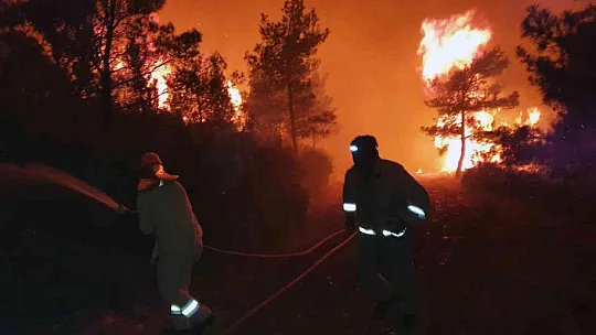 Marmaris yangınına Büyükşehir ekipleri de müdahale ediyor