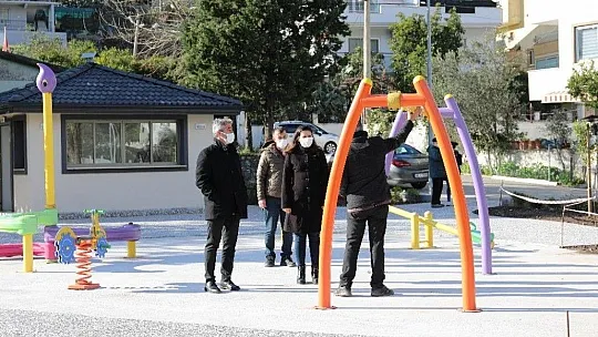 Marmaris Zübeyde Hanım Parkı yenilendi