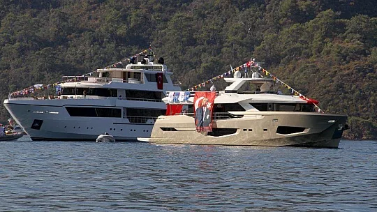 Mavi vatan Göcek'te Zafer Bayramı kutlaması