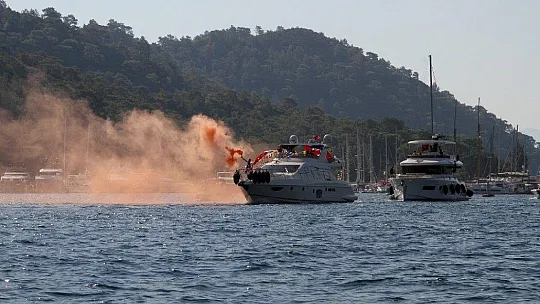 Mavi vatan Göcek'te Zafer Bayramı kutlaması
