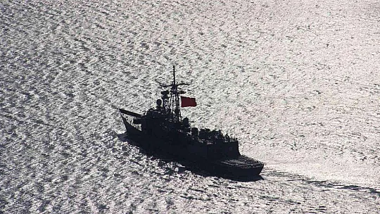 MAVİ VATAN'IN ÇELİK KALESİ TCG GEDİZ'DE YENİ YIL MANZARALARI
