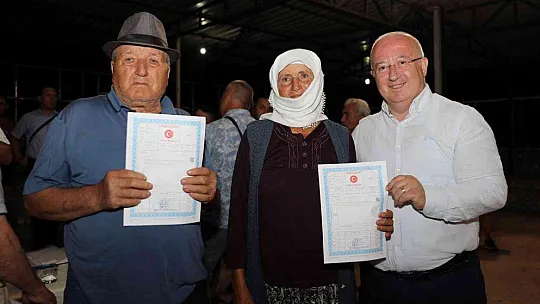 Menteşe Akçaova'da 20 yıllık imar sorunu çözüldü