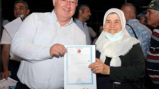 Menteşe Akçaova'da 20 yıllık imar sorunu çözüldü