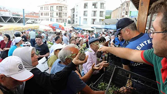 Belediye 10 bin sebze fidesi dağıttı