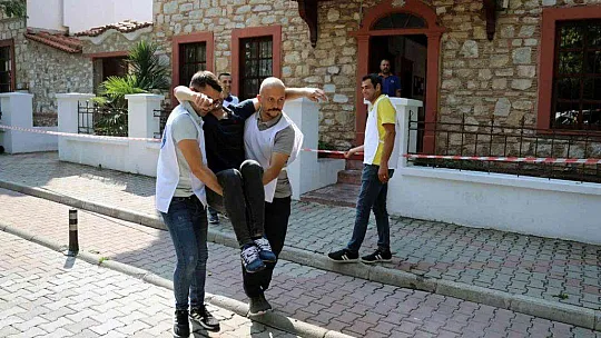 MENTEŞE BELEDİYESİNDE ACİL DURUM TATBİKATI