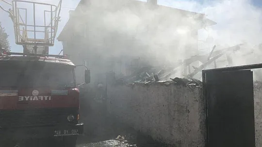 Menteşe'de ahır yangını eve sıçramadan söndürüldü