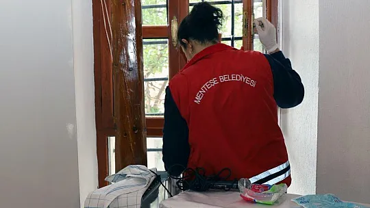 Menteşe'de camilerde bayram temizliği yapıldı