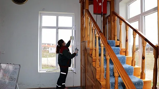 Menteşe'de Camilerde Ramazan temizliği