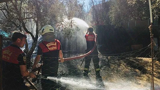 Menteşe'de ot yangın