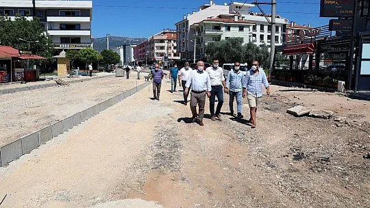Menteşe'de üstyapı çalışmaları devam ediyor