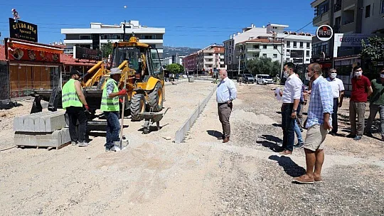Menteşe'de üstyapı çalışmaları devam ediyor