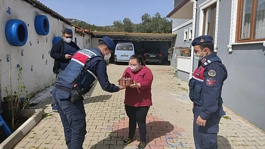 Menteşe Jandarması Down Sendromlular ile birlikte oldu