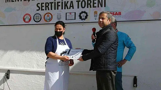 Menteşe Mutfak Atölyesinin ilk sertifikaları verildi
