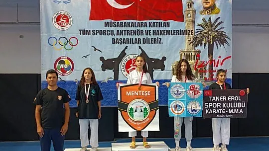 Menteşeli karateciler İzmir'de fırtına gibi esti