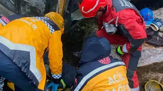 Mermer ocağında iş kazası: 1 yaralı