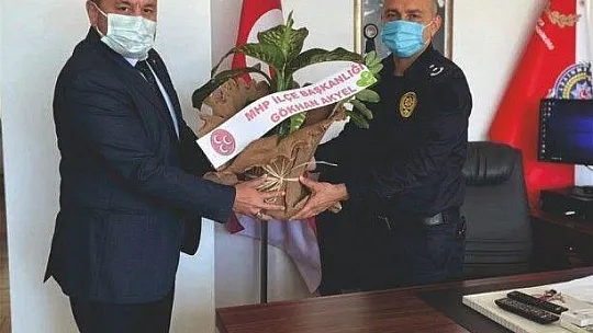 MHP Datça İlçe Yönetimi polislerin kuruluş yıldönümünü kutladı