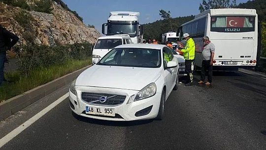 Milas - Bodrum karayolunda zincirleme kaza