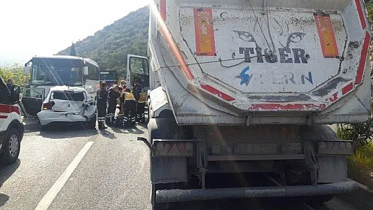Milas - Bodrum karayolunda zincirleme kaza