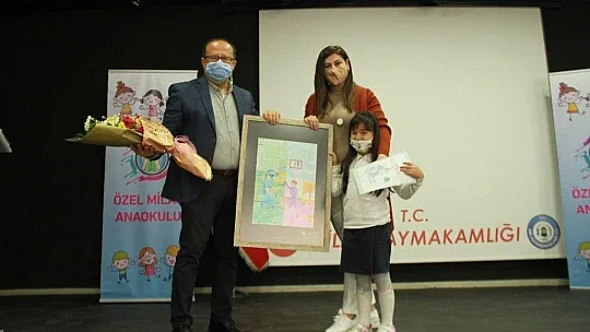 Milas'ta 'Sağlık Çalışanları' konulu resim yarışmasının ödülleri verildi