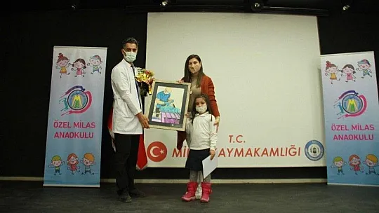 Milas'ta 'Sağlık Çalışanları' konulu resim yarışmasının ödülleri verildi