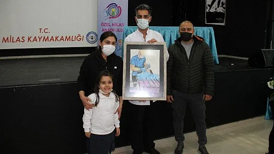 Milas'ta 'Sağlık Çalışanları' konulu resim yarışmasının ödülleri verildi