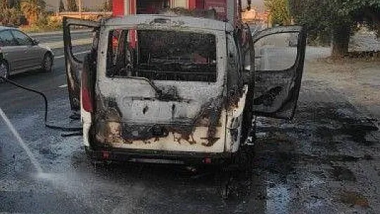 Milas'ta araç yangını