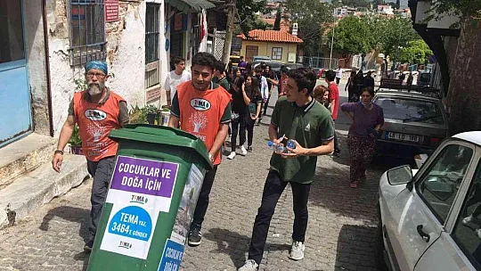 Milas'ta atık pil ve kullanılmayan ilaçlar toplandı