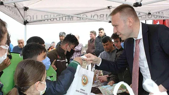 Milas'ta binlerce fidan toprakla buluştu