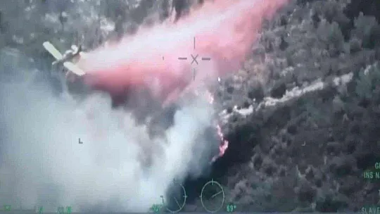 MİLAS'TA ÇIKAN YANGINA MÜDAHALE DEVAM EDİYOR