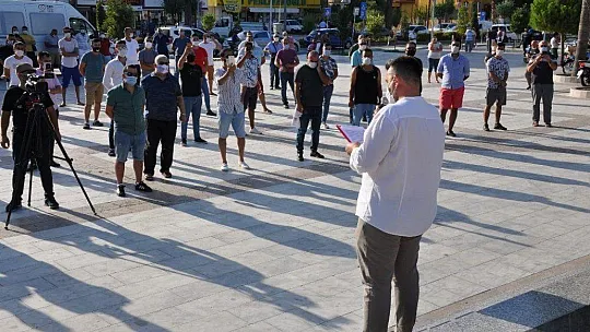 Milas'ta düğüncülerin ilginç eylemi