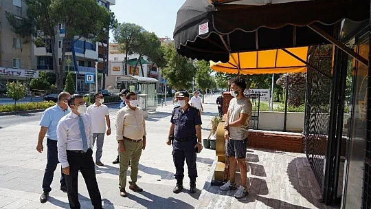 Milas'ta Kovid-19 denetimleri devam ediyor