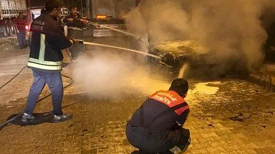 Milas'ta otomobil küle döndü