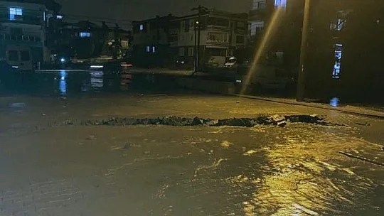 Milas'ta şiddetli yağış, su baskınlarına neden oldu