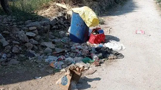 Milas'ta toplanmayan çöpler isyan ettirdi