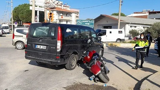 Milas'ta trafik kazası: 1 yaralı