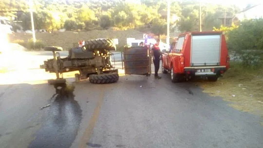 Milas'ta traktör kazası 1 kişi hayatını kaybetti