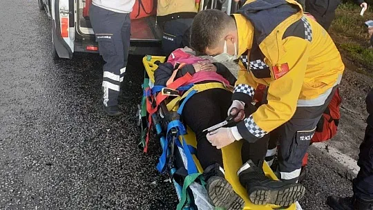 Minibüs ile kamyonet çarpıştı 4 yaralı