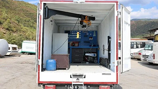 Mobil tamir aracı arızalara anında müdahale ediyor