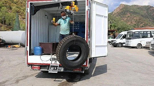 Mobil tamir aracı arızalara anında müdahale ediyor