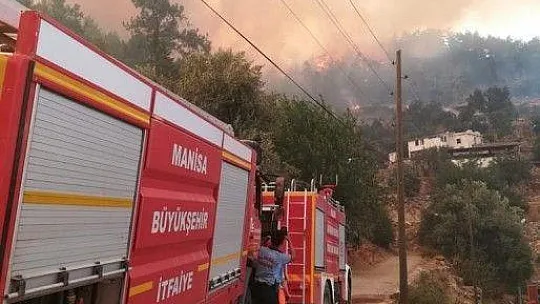 Muğla Akçakaya'dan Manisa itfaiyesine teşekkür