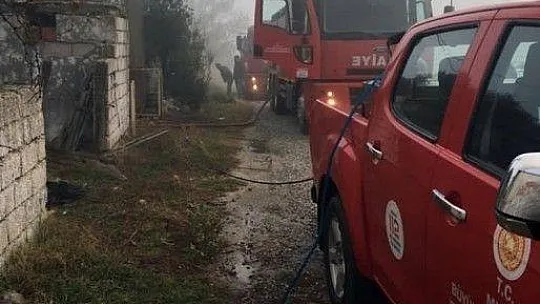 Muğla'da ev yangını