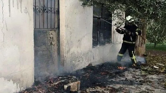 Muğla'da ev yangını