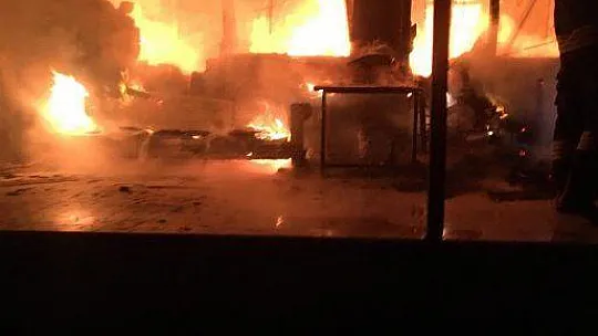MUĞLA'DA KORKUTAN EV YANGINI
